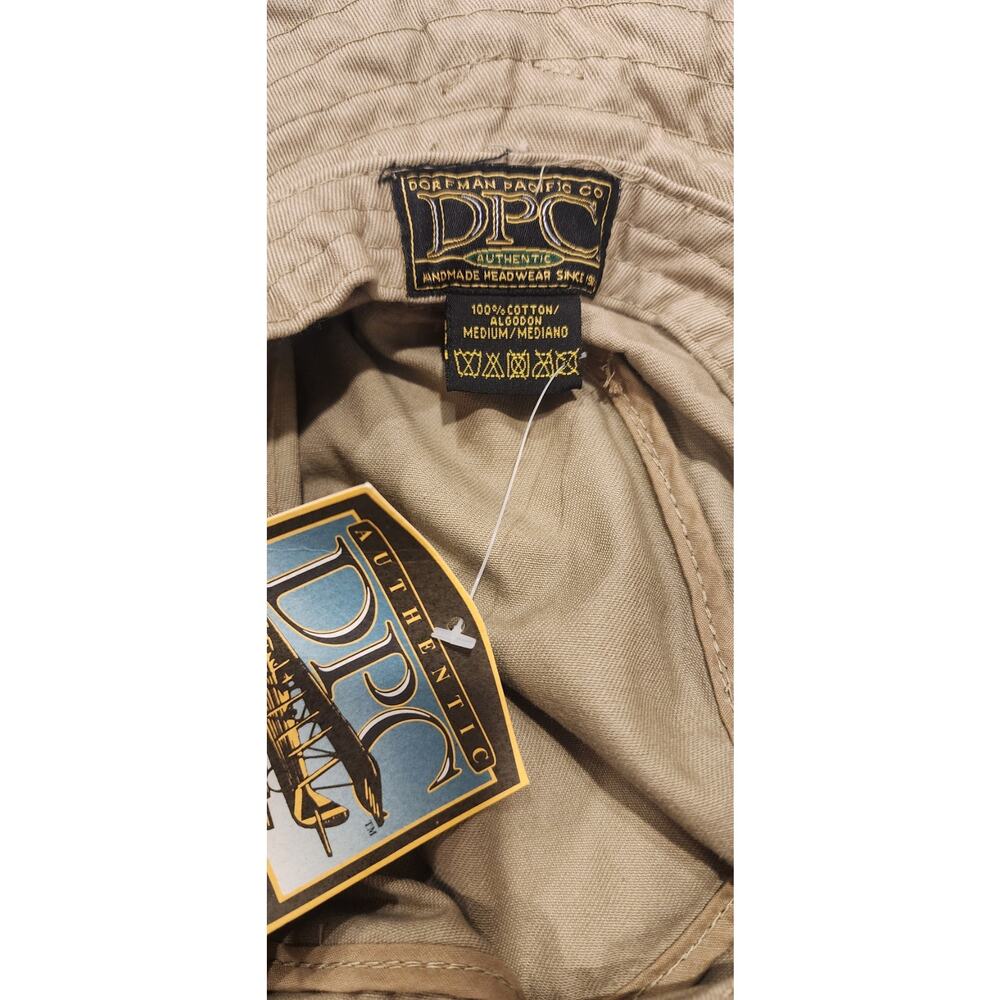 NWT DPC Dorfman Pacific Co Men’s Large Khaki Cotton Bucket Hat Fishing Sun Cap L - Picture 3 of 3
